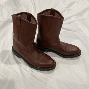 Wolverine Men’s Sz 11 M Brown Leather Work Boots 1283 Oil Resistant
